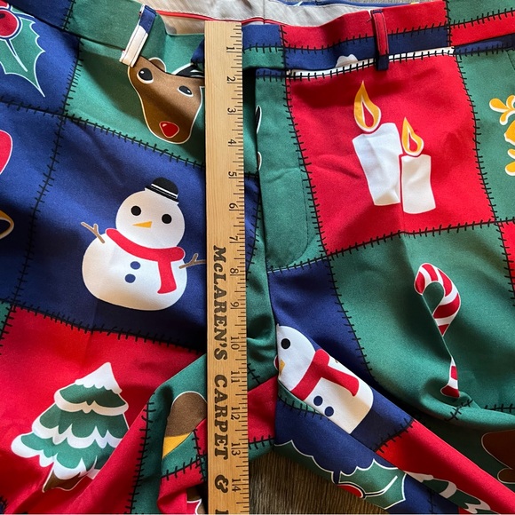 OPPOSUITS Fun Ugly Christmas Suit Jacket Pants Men's size 50 - Picture 11 of 13